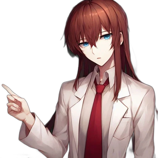 staff, weapon, jacket, face, pixel art, anime, cartoon, concept art transparent PNG cut-out