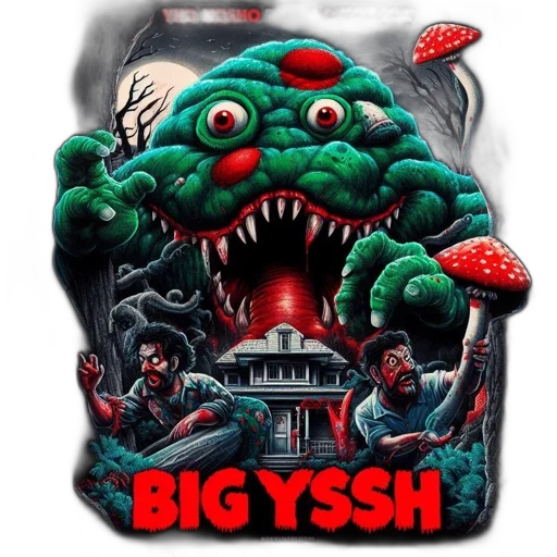 concept art, movie, poster, presents, attack, massive, grotesque, creature transparent PNG cut-out