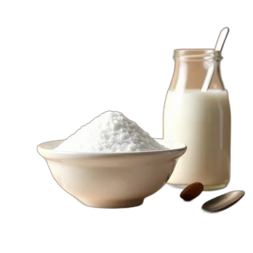 food, 3d render, bowl, white, sugar, placed, beige, surface transparent PNG cut-out