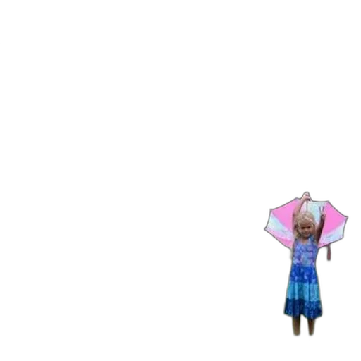 umbrella, dress, jacket, pixel art, concept art, 3d render, vaporwave, rain transparent PNG cut-out