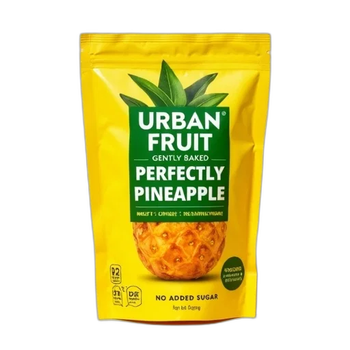 food, yellow, bag, green, label, reads, urban, fruit transparent PNG cut-out