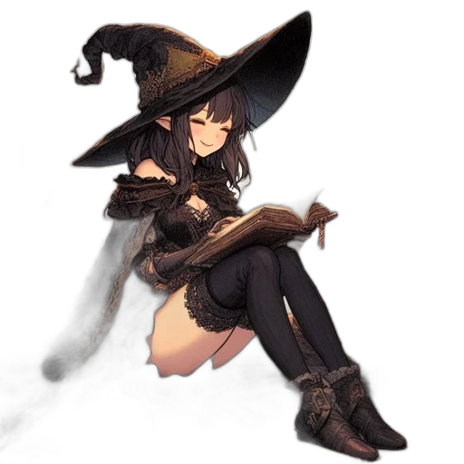 hat, staff, weapon, sword, fantasy art, pixel art, concept art, anime transparent PNG cut-out