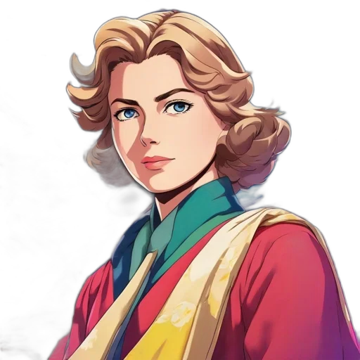 staff, face, jacket, crown, concept art, comic book art, pixel art, fantasy art transparent PNG cut-out