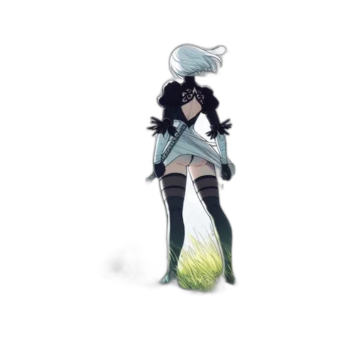 staff, creature, hat, hair, concept art, fantasy art, pixel art, anime transparent PNG cut-out