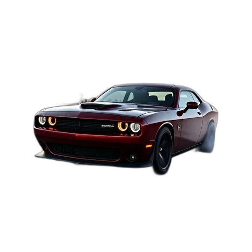 car, photorealistic, 3d render, concept art, cartoon, 2015, dodge, challenger transparent PNG cut-out