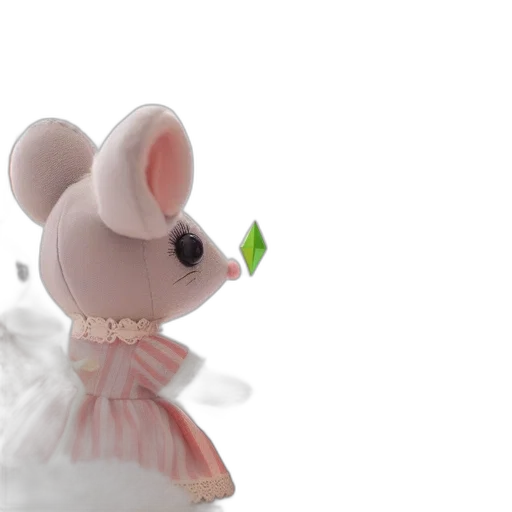 flower, crown, jewelry, animal, 3d render, photorealistic, concept art, stuffed transparent PNG cut-out