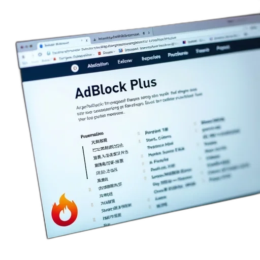 computer, screen, displaying, webpage, title, adblock, plus, english transparent PNG cut-out