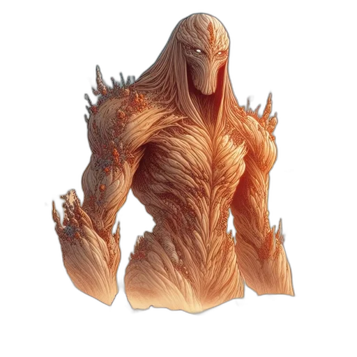 creature, hair, animal, mask, concept art, fantasy art, 3d render, comic book art transparent PNG cut-out