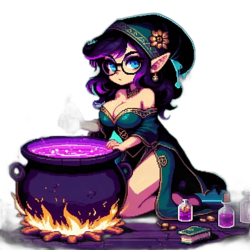 fantasy art, pixel art, concept art, cartoon, fire, dark, pixel, art transparent PNG cut-out