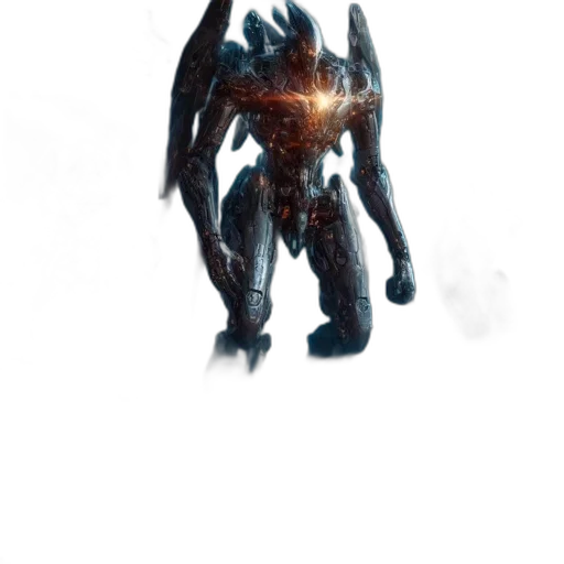 robot, creature, weapon, dragon, concept art, 3d render, fantasy art, comic book art transparent PNG cut-out
