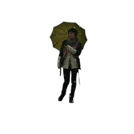 umbrella, jacket, staff, weapon, pixel art, concept art, 3d render, fantasy art transparent PNG cut-out