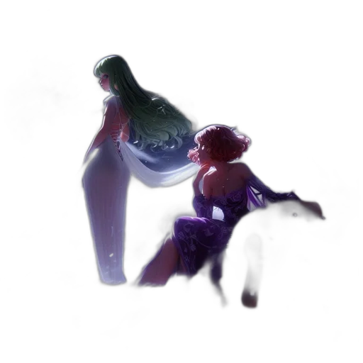 bottle, dress, flower, crown, concept art, 3d render, fantasy art, vaporwave transparent PNG cut-out