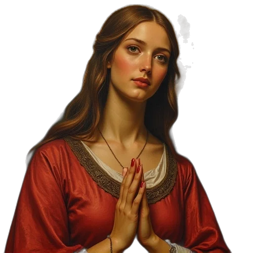 jewelry, dress, photorealistic, oil painting transparent PNG cut-out