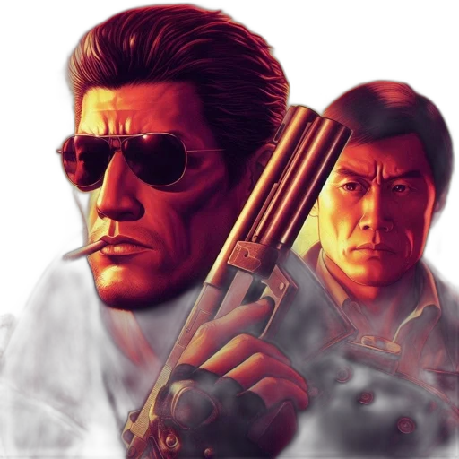 weapon, concept art, comic book art, pixel art, photorealistic, fire, two, men transparent PNG cut-out