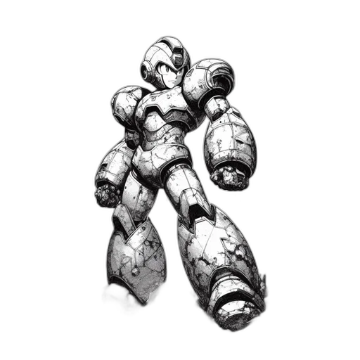 robot, weapon, food, creature, concept art, 3d render, photorealistic, pencil sketch transparent PNG cut-out