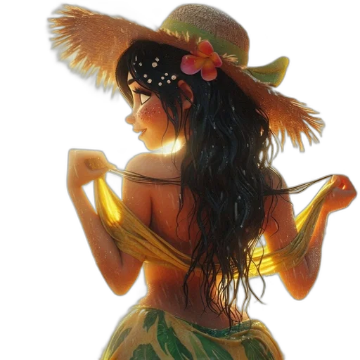 hat, dress, mask, crown, fantasy art, photorealistic, oil painting, concept art transparent PNG cut-out