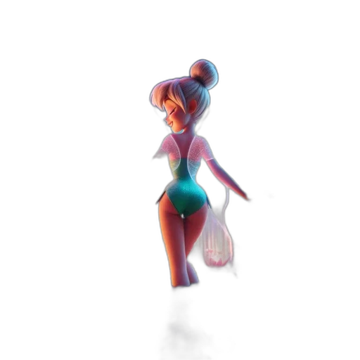 dress, creature, staff, robot, 3d render, concept art, fantasy art, cartoon transparent PNG cut-out