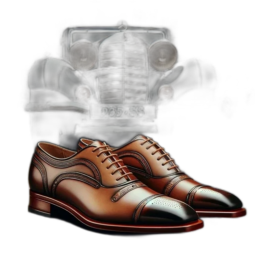 shoes, photorealistic, concept art, 3d render, watercolor, old, street, scene transparent PNG cut-out