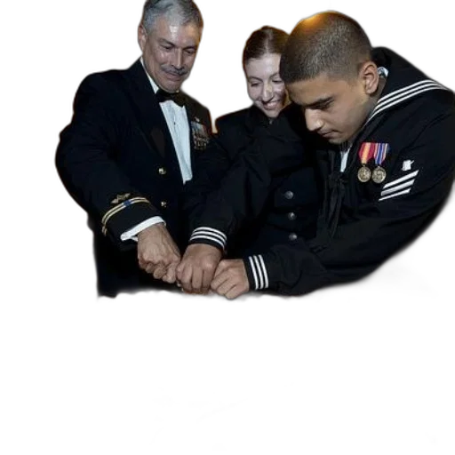 staff, weapon, jacket, crown, underwater, three, military, personnel transparent PNG cut-out