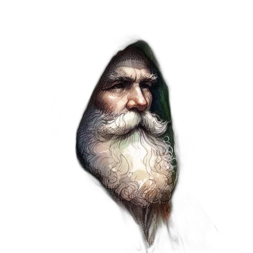 face, mask, creature, hat, concept art, fantasy art, photorealistic, 3d render transparent PNG cut-out
