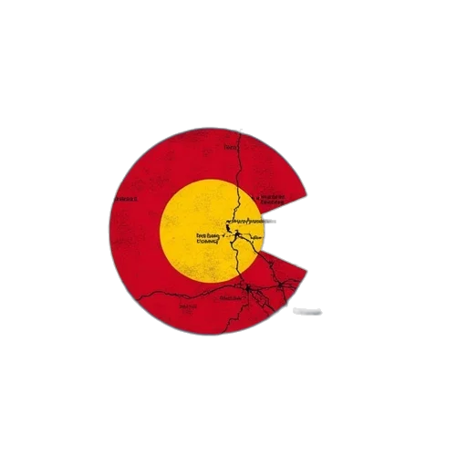 colorado, flag, displayed, interstate, road, map, men, shirt transparent PNG cut-out