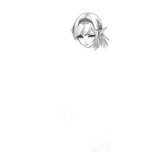 face, mask, staff, weapon, pencil sketch, concept art, comic book art, anime transparent PNG cut-out