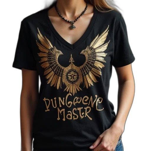 fantasy art, women, neck, shirt, says, dungeon, master transparent PNG cut-out