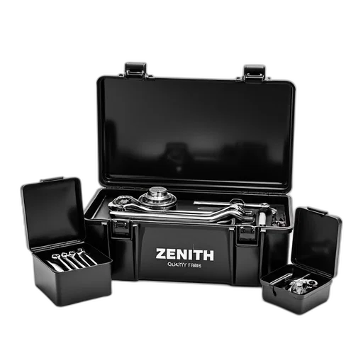 jewelry, black, toolbox, brand, name, zenith, phrase, quality transparent PNG cut-out