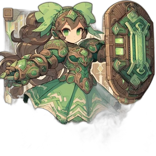 staff, weapon, crown, dress, fantasy art, concept art, pixel art, anime transparent PNG cut-out