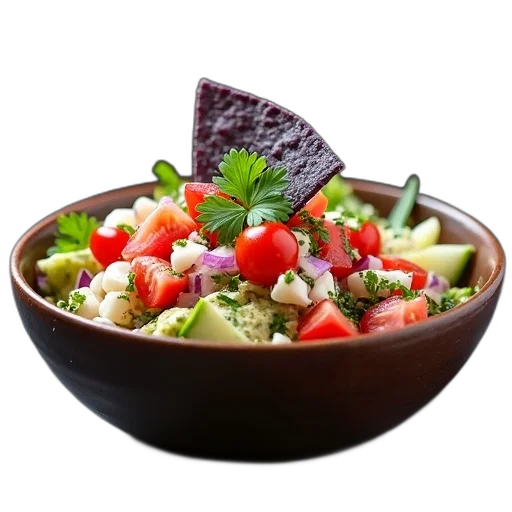 food, photorealistic, 3d render, bowl, filled, salad, containing, diced transparent PNG cut-out