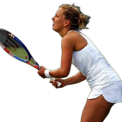 staff, photorealistic, female, tennis, player, white, outfit, holding transparent PNG cut-out