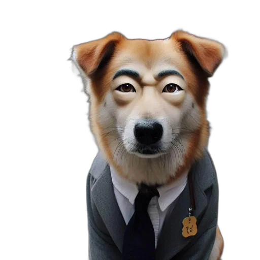 staff, animal, face, creature, photorealistic, cartoon, anime, vaporwave transparent PNG cut-out