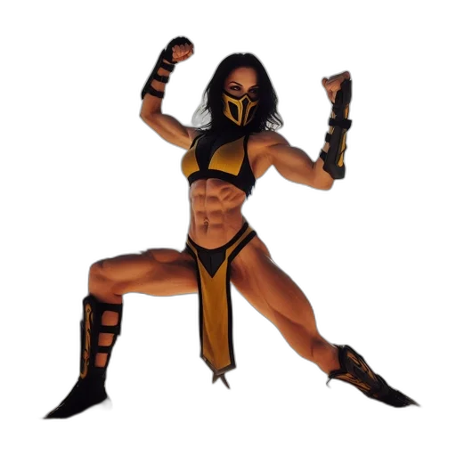 concept art, fantasy art, pixel art, comic book art, athletic, woman, gladiatorial, outfit transparent PNG cut-out