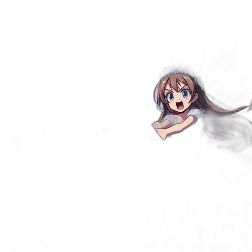 creature, weapon, hair, dress, anime, concept art, pixel art, photorealistic transparent PNG cut-out