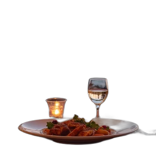 food, bottle, 3d render, dinner transparent PNG cut-out