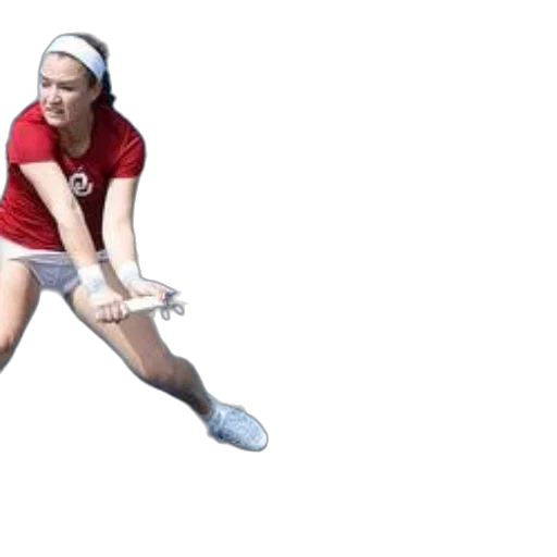 staff, photorealistic, 3d render, tennis, player, red, shirt, white transparent PNG cut-out