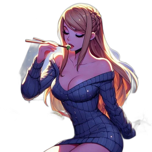dress, jacket, weapon, staff, anime, pixel art, concept art, cartoon transparent PNG cut-out