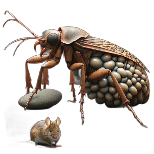 animal, creature, concept art, 3d render, photorealistic, intricately, crafted, wooden transparent PNG cut-out