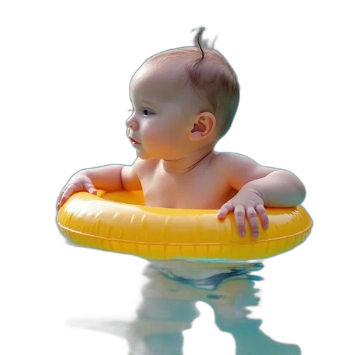 crown, photorealistic, 3d render, underwater transparent PNG cut-out