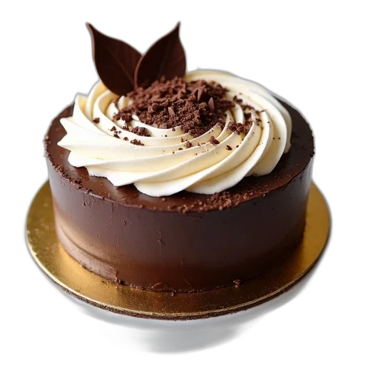 food, crown, hat, 3d render, photorealistic, chocolate, cake, white transparent PNG cut-out
