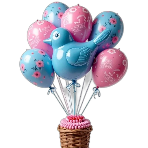 3d render, photorealistic, pastel, cluster, colorful, balloons, large, blue transparent PNG cut-out
