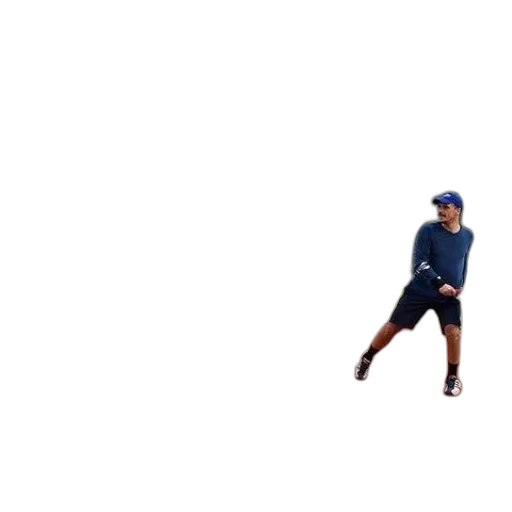 creature, staff, hat, shoes, pixel art, 3d render, man, blue transparent PNG cut-out
