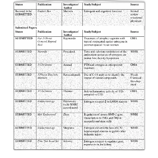 table, columns, status, publication, investigator, author, study, subject transparent PNG cut-out