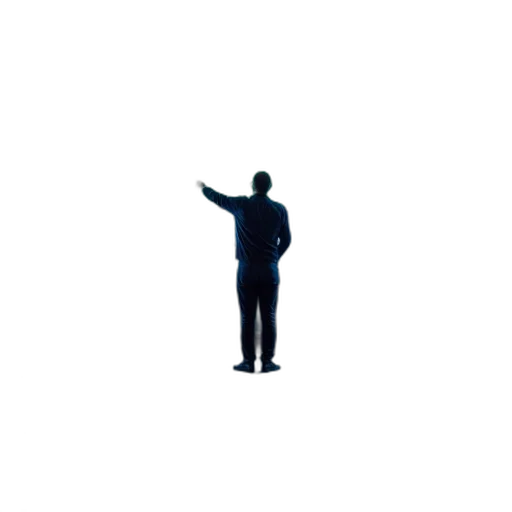 staff, jacket, robot, umbrella, pixel art, 3d render, concept art, outer space transparent PNG cut-out