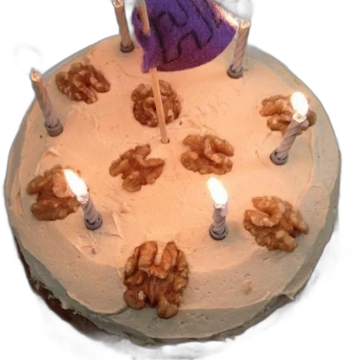 crown, food, hat, jewelry, 3d render, birthday, cake, candles transparent PNG cut-out