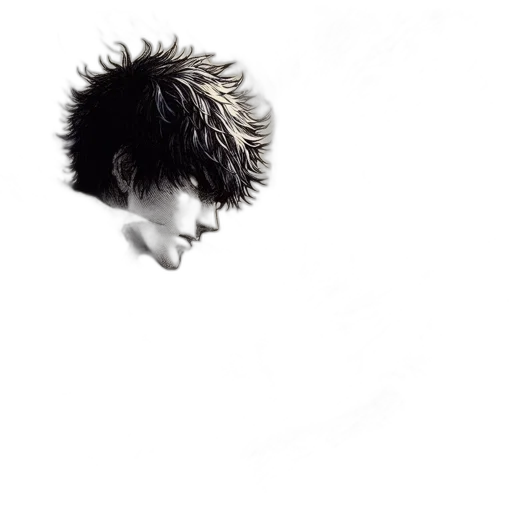 hair, face, hat, crown, photorealistic, 3d render, concept art, cartoon transparent PNG cut-out