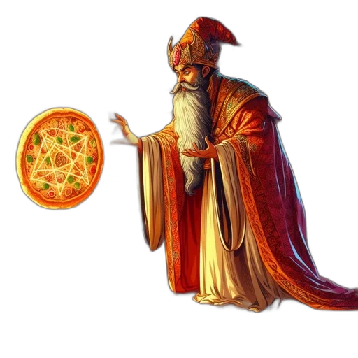 food, staff, concept art, fantasy art, pixel art, dimly, lit, room transparent PNG cut-out