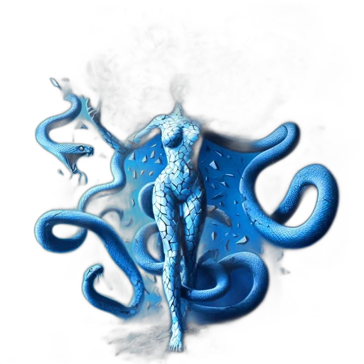 creature, dragon, hair, mask, concept art, fantasy art, 3d render, photorealistic transparent PNG cut-out