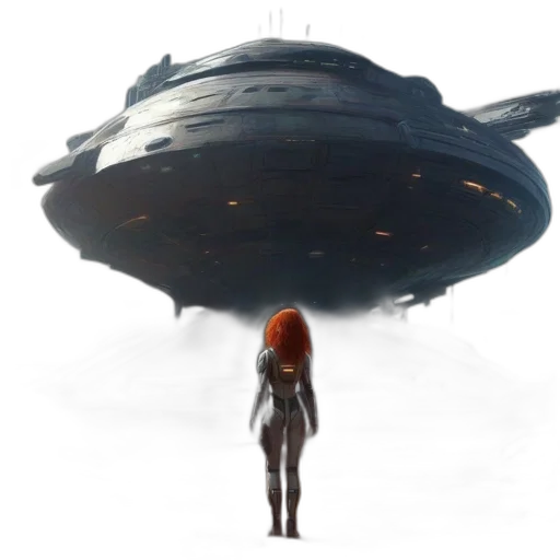 dress, robot, creature, concept art, fantasy art, 3d render, pixel art, outer space transparent PNG cut-out