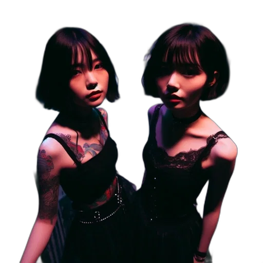 dress, mask, jewelry, 3d render, photorealistic, concept art, cyberpunk, dark transparent PNG cut-out